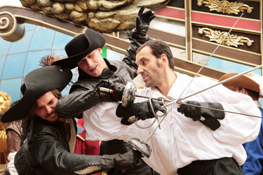 'Die drei Musketiere' Attraktion im Filmpark Babelsberg