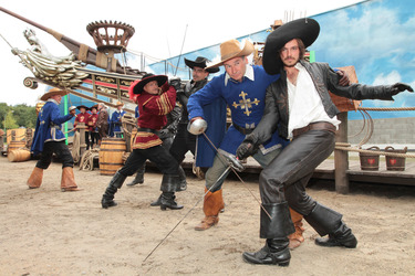 'Die drei Musketiere' Attraktion im Filmpark Babelsberg