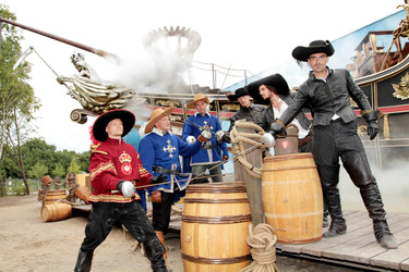 'Die drei Musketiere' Attraktion im Filmpark Babelsberg