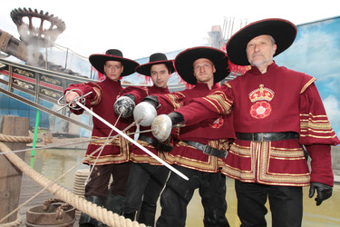 'Die drei Musketiere' Attraktion im Filmpark Babelsberg