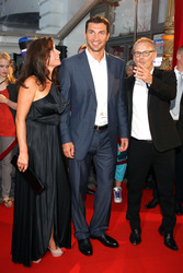 Wladimir Klitschko, Reinhold Beckmann mit Gattin Katrin