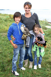 Anja Kling mit den Kindern Alea und Tano