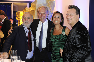 Udo Walz, Werner Mang mit Ehefrau Sybille, Guido Maria Kretschmer