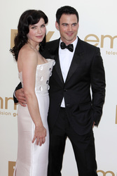 Julianna Margulies mit Begleitung