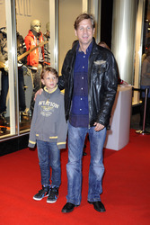 Thomas Heinze mit Sohn Sam