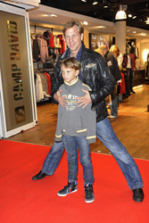 Thomas Heinze mit Sohn Sam