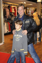 Thomas Heinze mit Sohn Sam