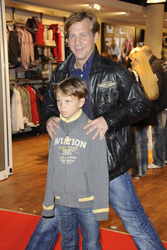 Thomas Heinze mit Sohn Sam