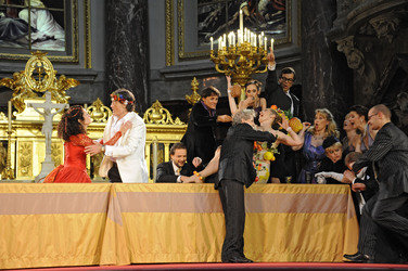 Barbara Wussow, Winfried Glatzeder, 'Jedermann' Ensemble