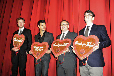 Robert Pattinson, Taylor Lautner, Bill Condon, Wyck Godfrey