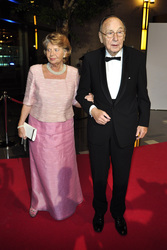 Hans-Dietrich Genscher mit Gattin Barbara