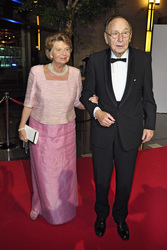 Hans-Dietrich Genscher mit Gattin Barbara