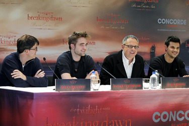 Wyck Godfrey, Robert Pattinson, Bill Condon, Taylor Lautner