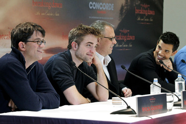 Wyck Godfrey, Robert Pattinson, Bill Condon, Taylor Lautner