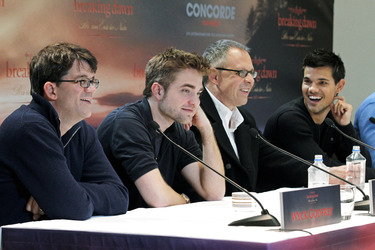 Wyck Godfrey, Robert Pattinson, Bill Condon, Taylor Lautner
