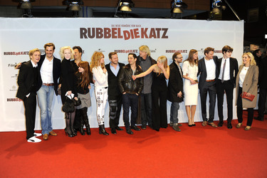Detlev Buck mit seinem 'Rubbeldiekatz'-Cast