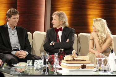 Dirk Nowitzki, Thomas Gottschalk, Michelle Hunziker