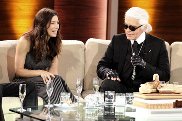 Jessica Biel, Karl Lagerfeld