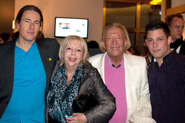 Rolf Eden mit Söhnen Marco Walter und Maurice und Tochter Erit