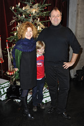 Markus Majowski mit Ehefrau Barbara und Sohn Julius