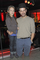 Franz Dinda mit Amelie, Tochter einer Freundin