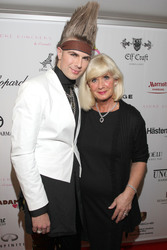 André Borchers mit seiner Mutter