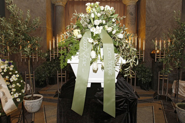 Sarg mit Johannes Heesters