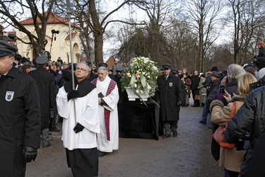Sarg mit Johannes Heesters