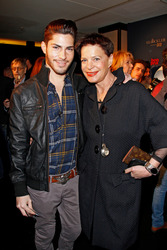 Barbara Herzsprung mit Begleitung