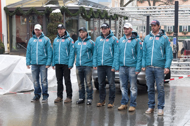 Klaus Kröll, Hannes Reichelt, Mario Scheiber, Romed Baumann, Georg Streitberger, Joachim Puchner