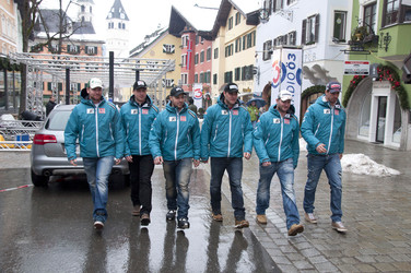 Klaus Kröll, Hannes Reichelt, Mario Scheiber, Romed Baumann, Georg Streitberger, Joachim Puchner