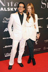 Oskar Roehler mit Gattin Alexandra Fischer-Roehler