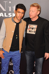 Noah Becker, Boris Becker mit Gast