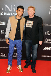 Noah Becker, Boris Becker mit Gast