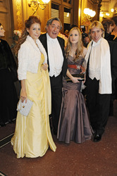 Richard Lugner mit Anastasia Sokol und Tochter Jacqueline Lugner mit Freund Helmut Werner