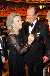 Roger Moore mit Gattin Kristina Tholstrup