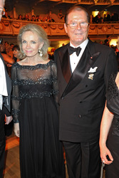 Roger Moore mit Gattin Kristina Tholstrup