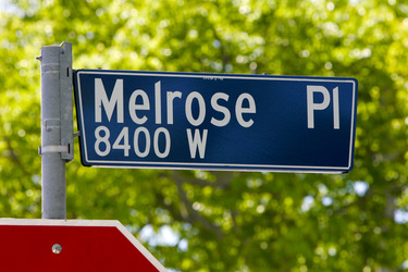 Melrose Place Straßenschild