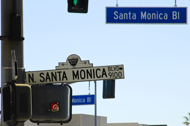 Santa Monica Blvd. Straßenschild