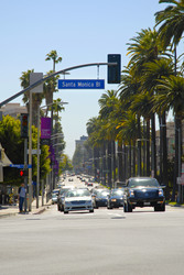 Santa Monica Blvd. Straßenschild
