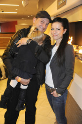Björn Casapietra mit Ehefrau Anne-Sophie und Tochter Stella