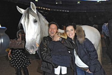 Björn Casapietra mit Ehefrau Anne-Sophie und Tochter Stella