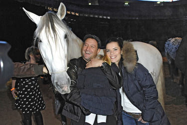 Björn Casapietra mit Ehefrau Anne-Sophie und Tochter Stella