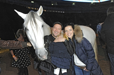 Björn Casapietra mit Ehefrau Anne-Sophie und Tochter Stella