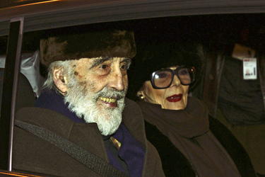 Christopher Lee mit Gattin Gitte