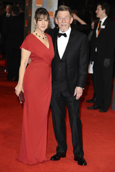 John Hurt mit Gattin Anwen Rees-Myers