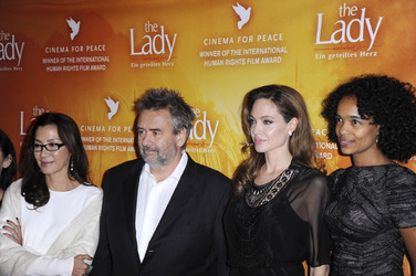 Michelle Yeoh, Luc Besson, Angelina Jolie, Virginie Besson-Silla