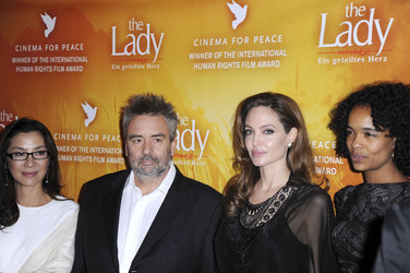 Michelle Yeoh, Luc Besson, Angelina Jolie, Virginie Besson-Silla