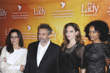 Michelle Yeoh, Luc Besson, Angelina Jolie, Virginie Besson-Silla