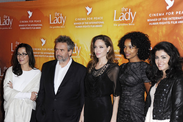Michelle Yeoh, Luc Besson, Angelina Jolie, Virginie Besson-Silla, Katie Melua
